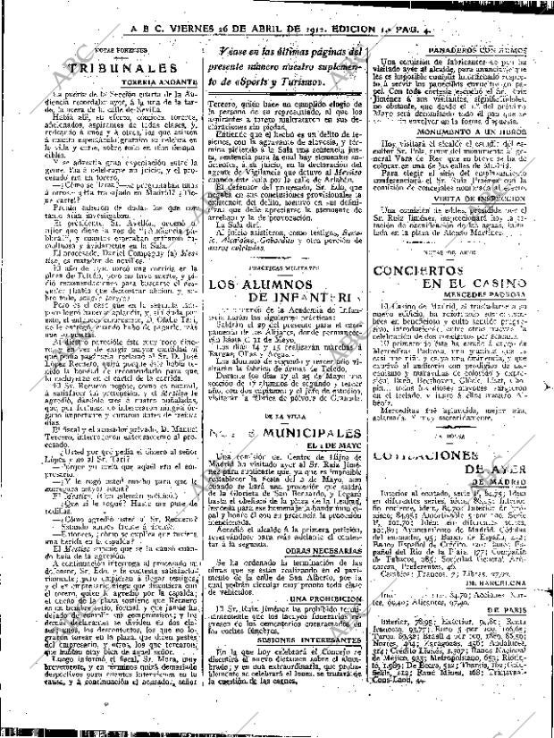 ABC MADRID 26-04-1912 página 4