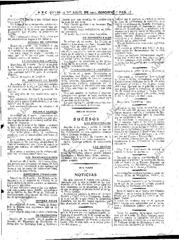 ABC MADRID 29-04-1912 página 13