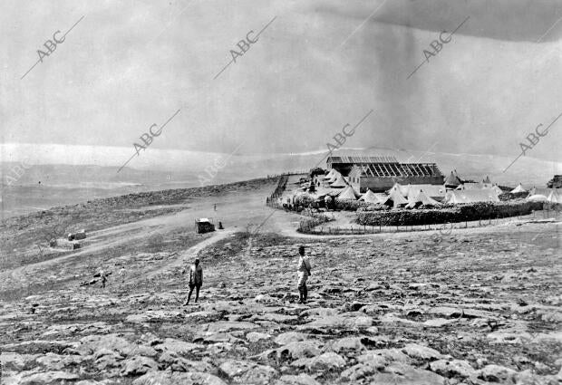 Vista del campamento del Harcha, Cuyas Fuerzas se Distinguieron notablemente en...