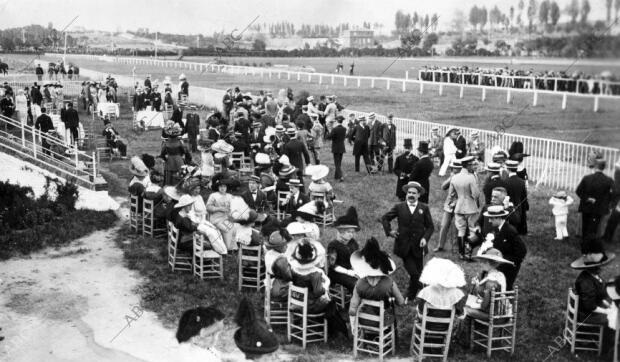 Aspecto de las Tribunas durante las Carreras de Caballos del pasado domingo