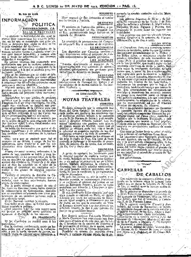 ABC MADRID 20-05-1912 página 15