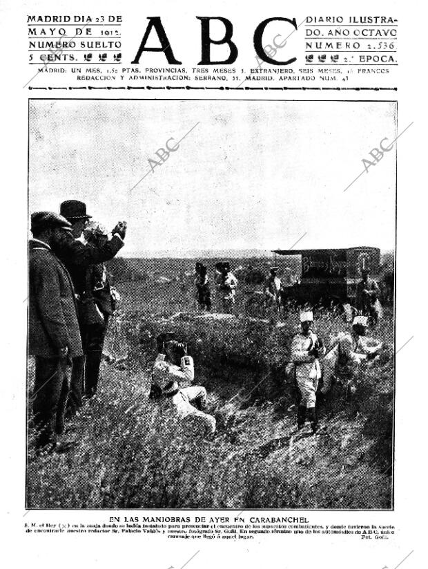 ABC MADRID 23-05-1912 página 1