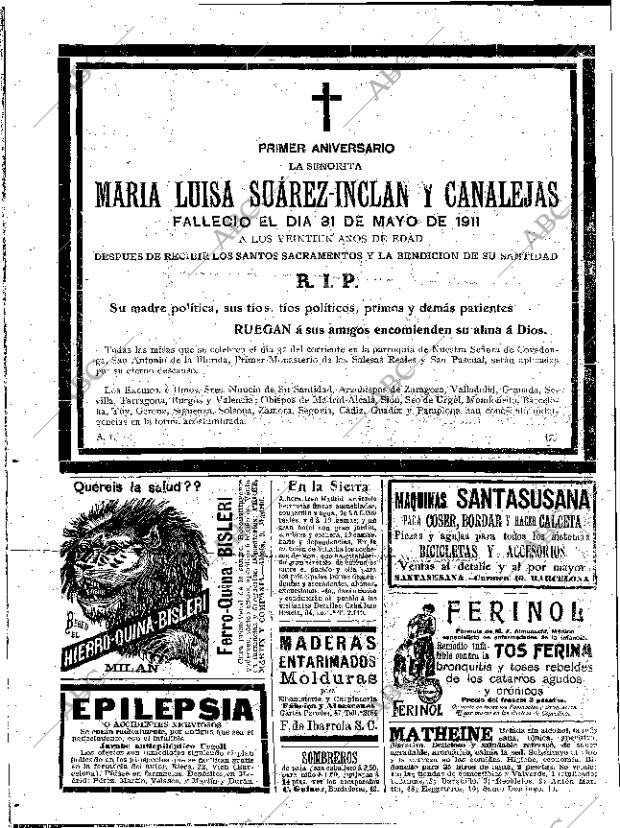 ABC MADRID 30-05-1912 página 22