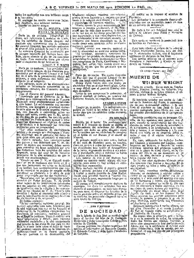 ABC MADRID 31-05-1912 página 10