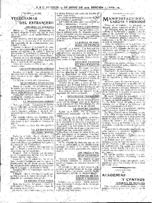 ABC MADRID 14-06-1912 página 17