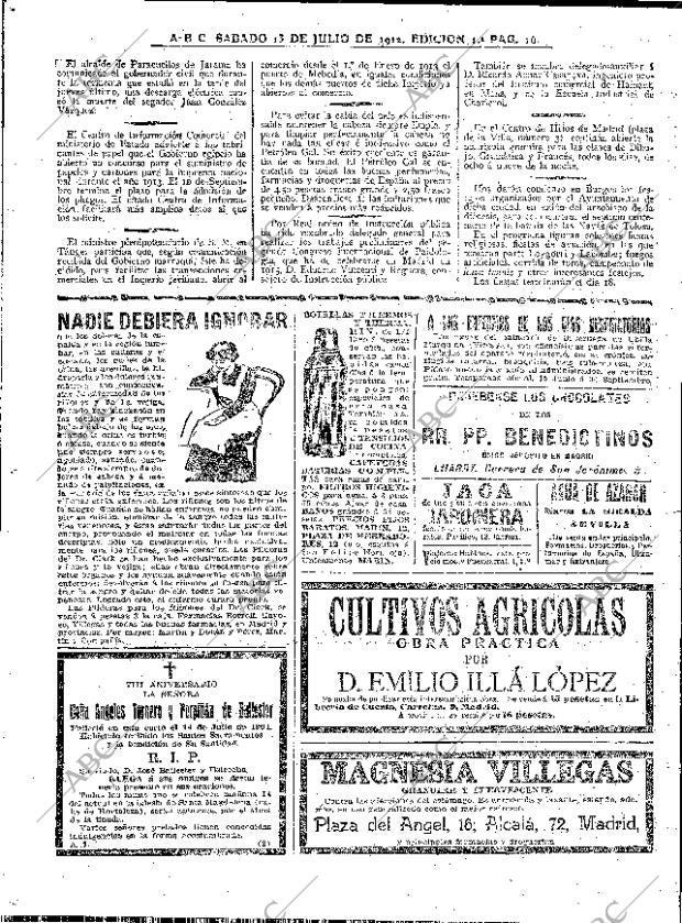 ABC MADRID 13-07-1912 página 16