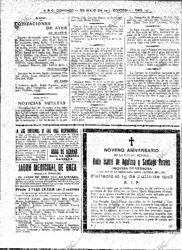 ABC MADRID 14-07-1912 página 14