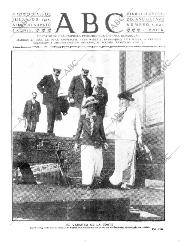 ABC MADRID 27-07-1912 página 1