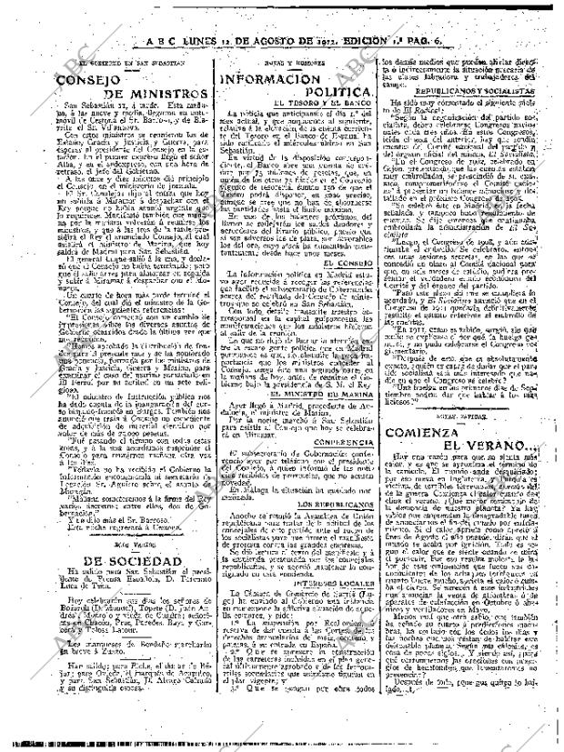ABC MADRID 12-08-1912 página 6