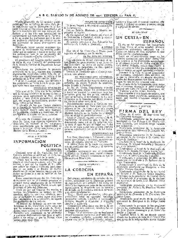 ABC MADRID 31-08-1912 página 6