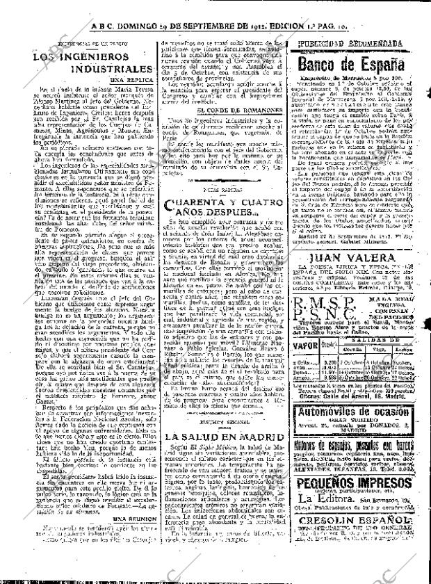 ABC MADRID 29-09-1912 página 10