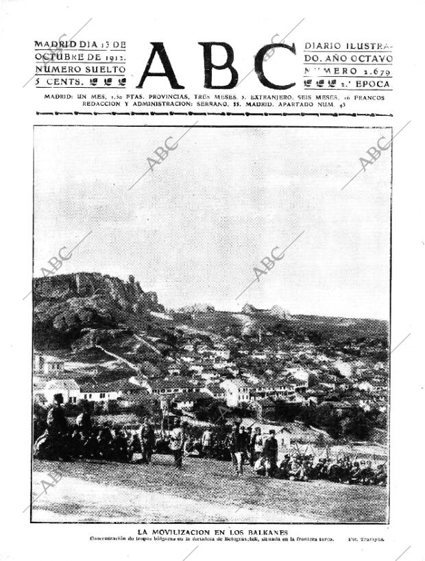 ABC MADRID 13-10-1912 página 1