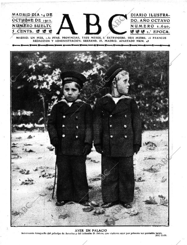 ABC MADRID 24-10-1912 página 1