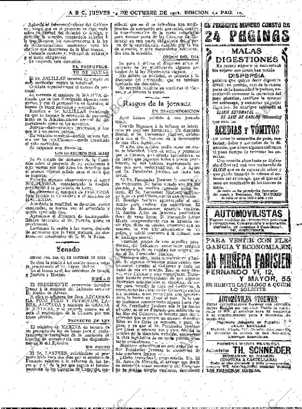 ABC MADRID 24-10-1912 página 10