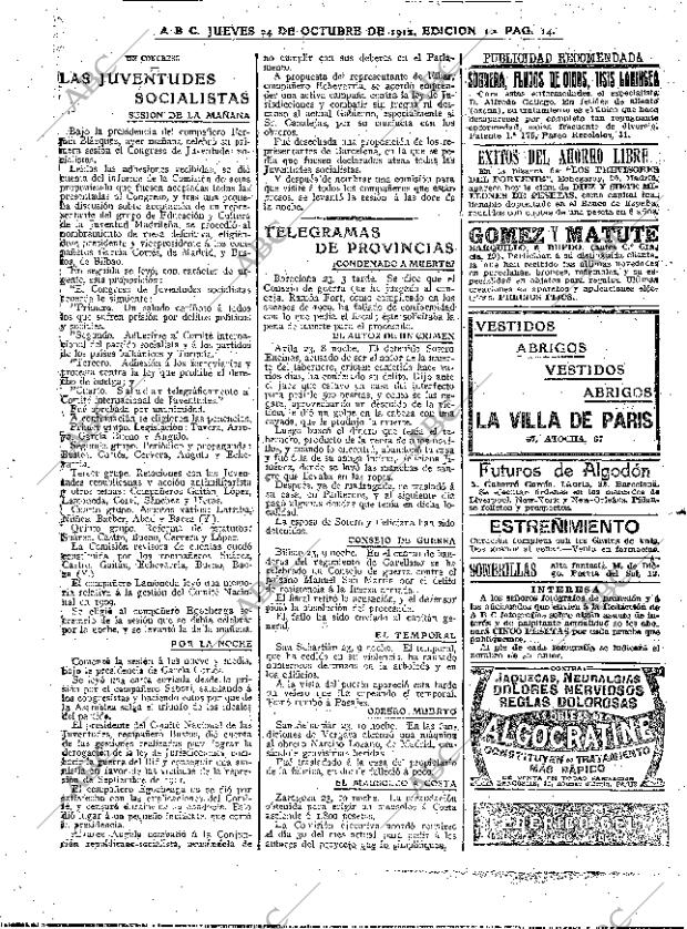 ABC MADRID 24-10-1912 página 14