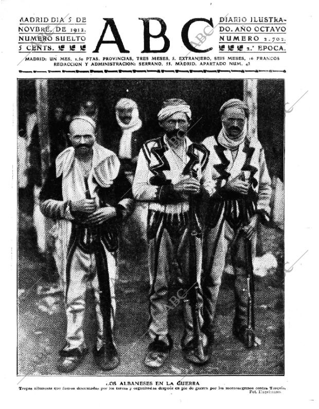 ABC MADRID 05-11-1912 página 1