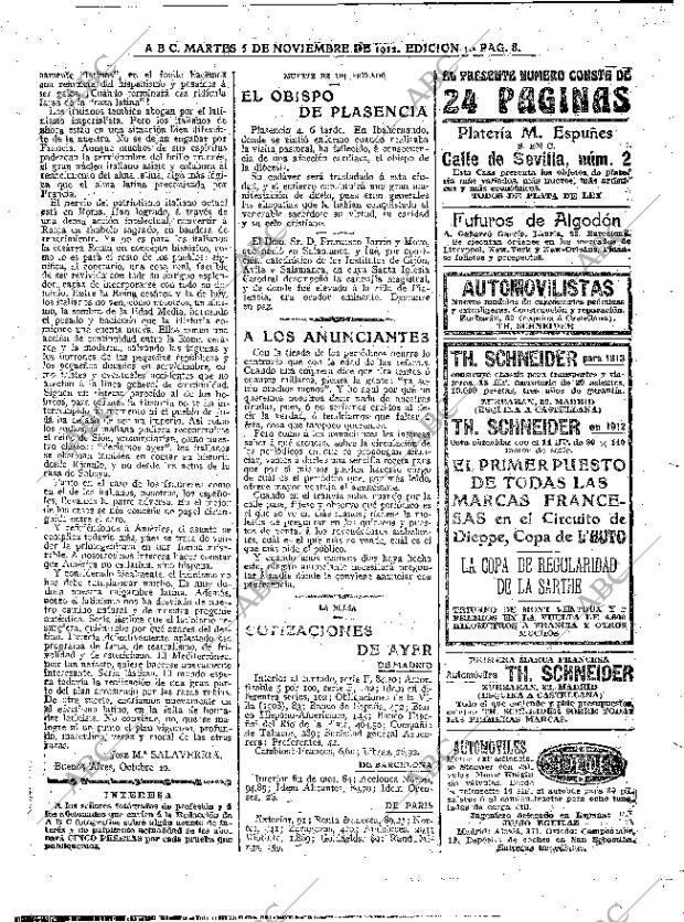 ABC MADRID 05-11-1912 página 8