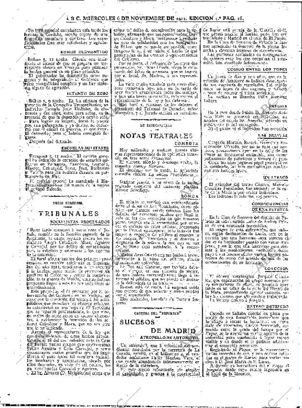 ABC MADRID 06-11-1912 página 16