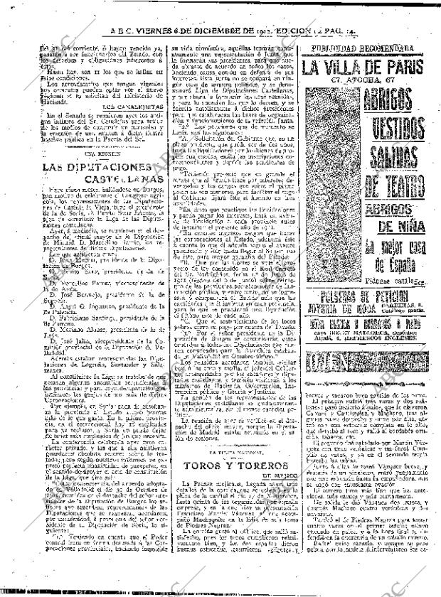 ABC MADRID 06-12-1912 página 14