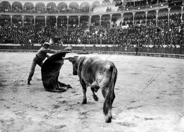 José Gómez Ortega, Joselito el Gallo, en una larga afarolada