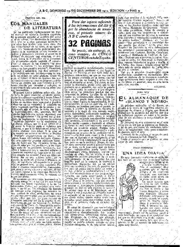 ABC MADRID 29-12-1912 página 9