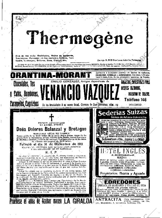 ABC MADRID 30-12-1912 página 23