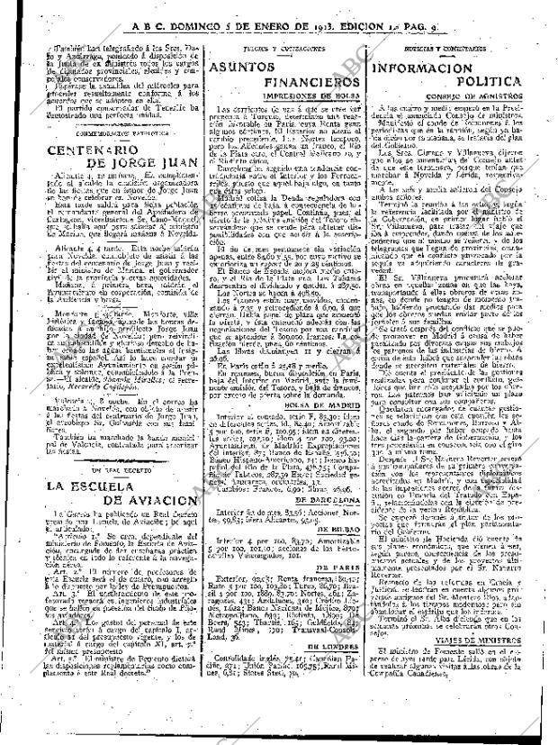 ABC MADRID 05-01-1913 página 9