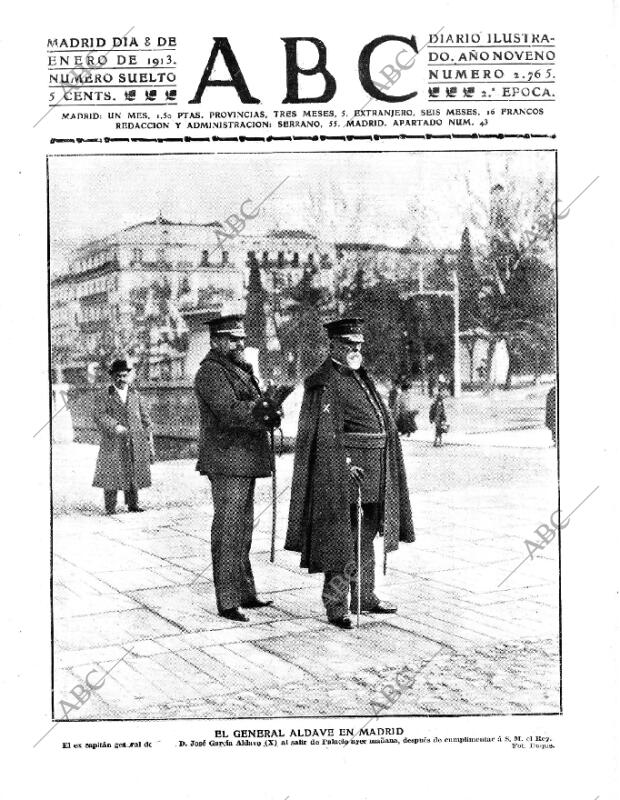 ABC MADRID 08-01-1913 página 1