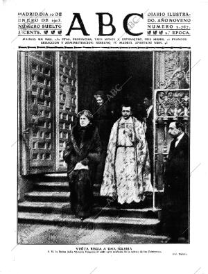 ABC MADRID 10-01-1913 página 1
