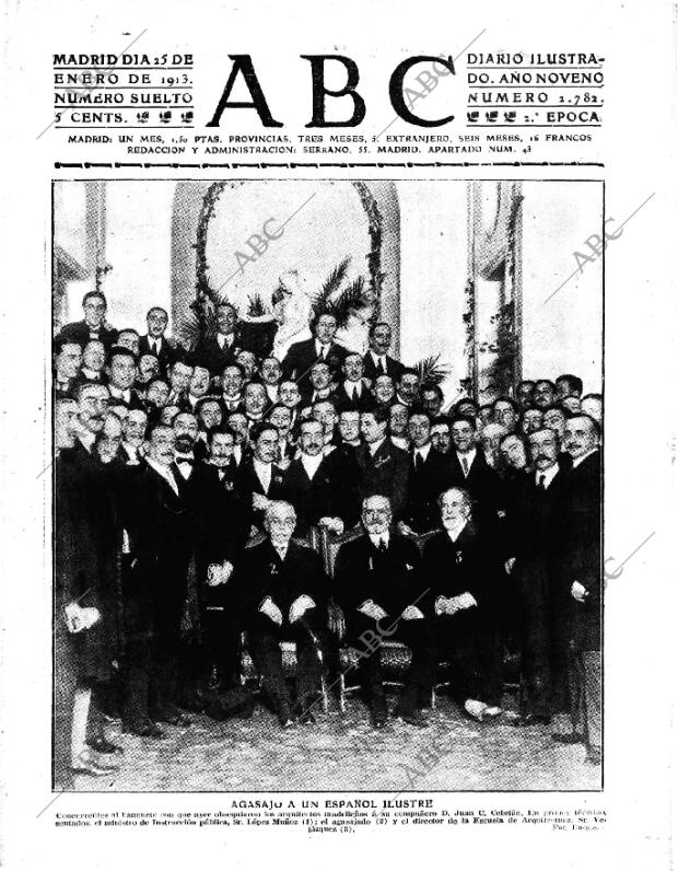 ABC MADRID 25-01-1913 página 1