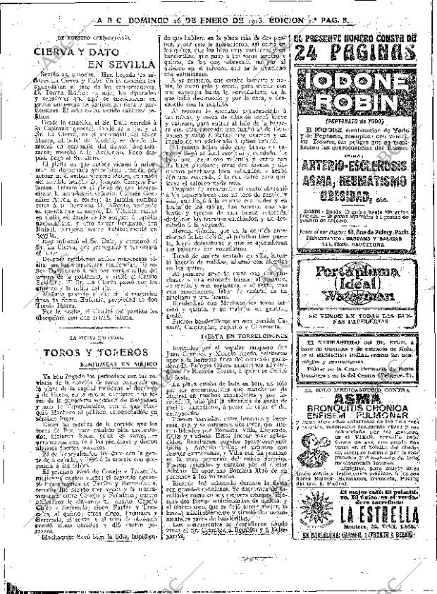 ABC MADRID 26-01-1913 página 8