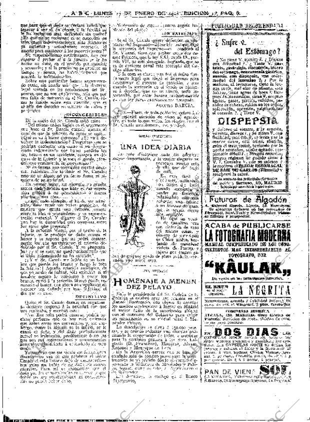 ABC MADRID 27-01-1913 página 8