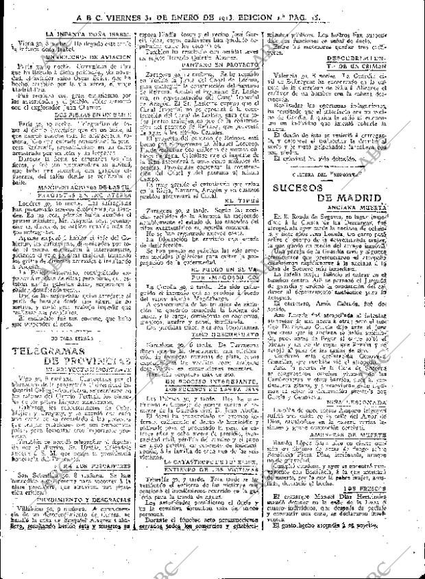 ABC MADRID 31-01-1913 página 15