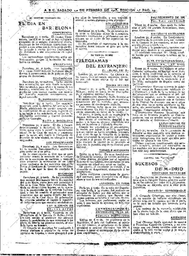 ABC MADRID 01-02-1913 página 14