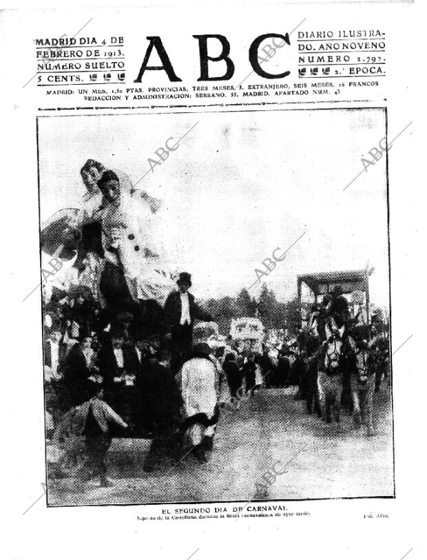 ABC MADRID 04-02-1913 página 1