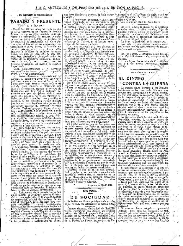 ABC MADRID 05-02-1913 página 5