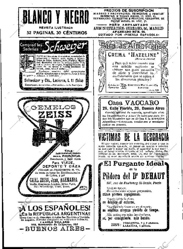 BLANCO Y NEGRO MADRID 09-02-1913 página 2