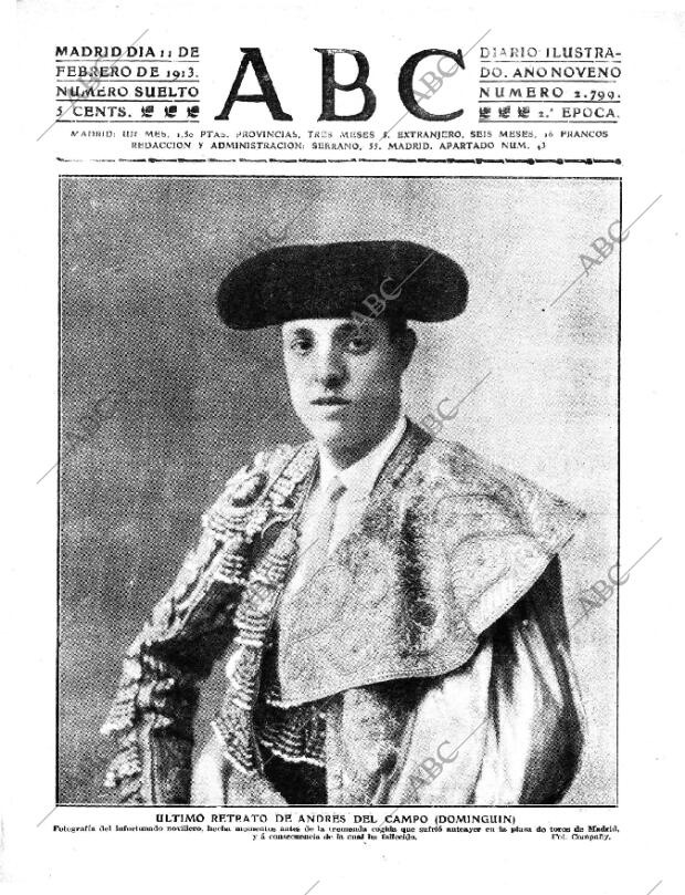ABC MADRID 11-02-1913 página 1