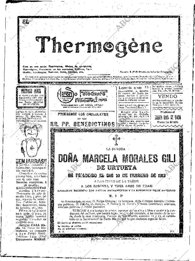 ABC MADRID 11-02-1913 página 20