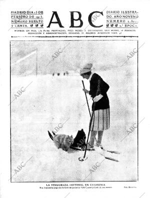 ABC MADRID 13-02-1913 página 1