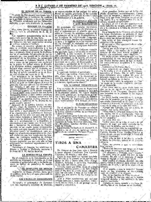 ABC MADRID 13-02-1913 página 12