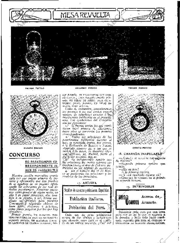 BLANCO Y NEGRO MADRID 16-02-1913 página 50