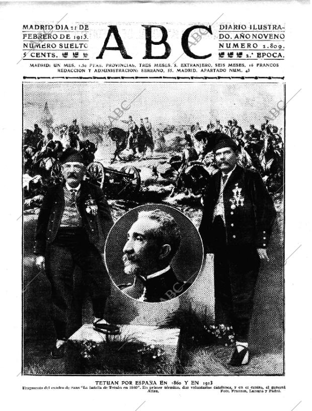 ABC MADRID 21-02-1913 página 1