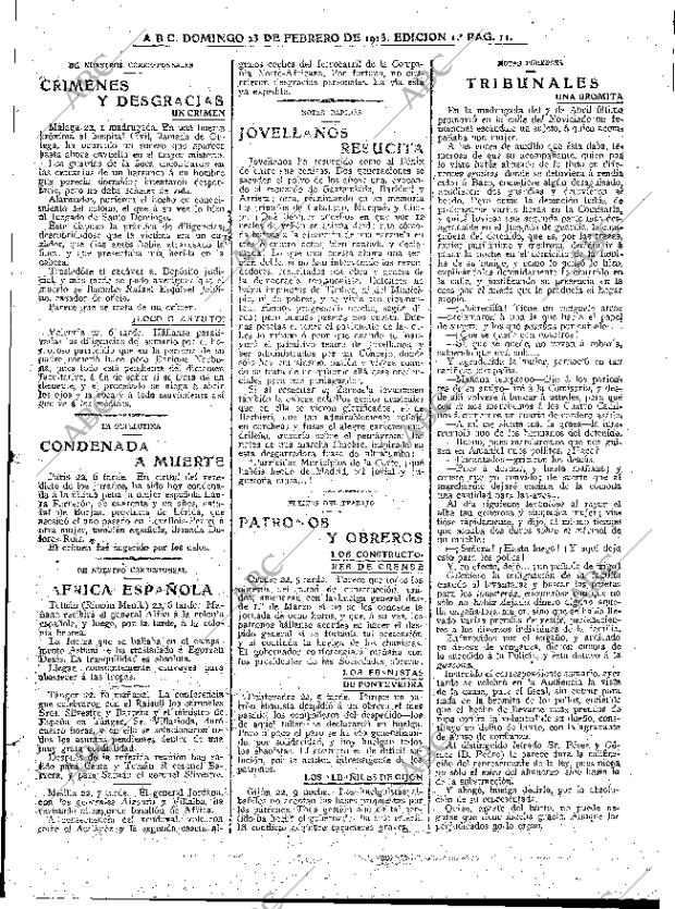 ABC MADRID 23-02-1913 página 11
