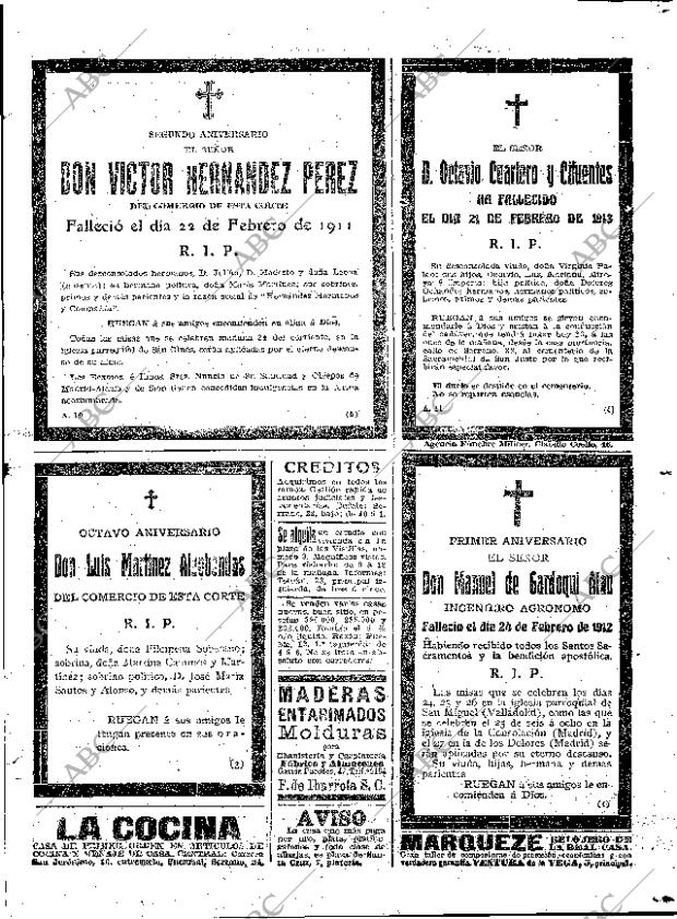 ABC MADRID 23-02-1913 página 19