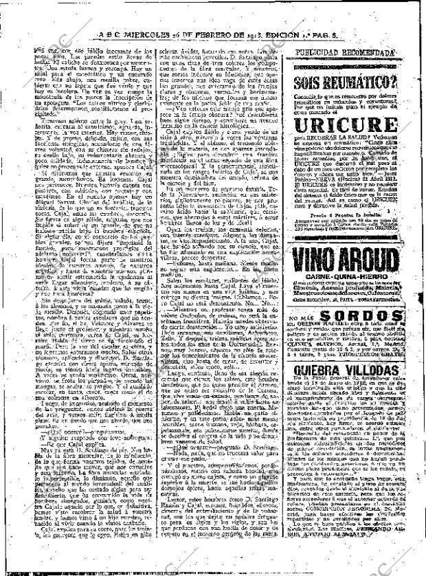 ABC MADRID 26-02-1913 página 8