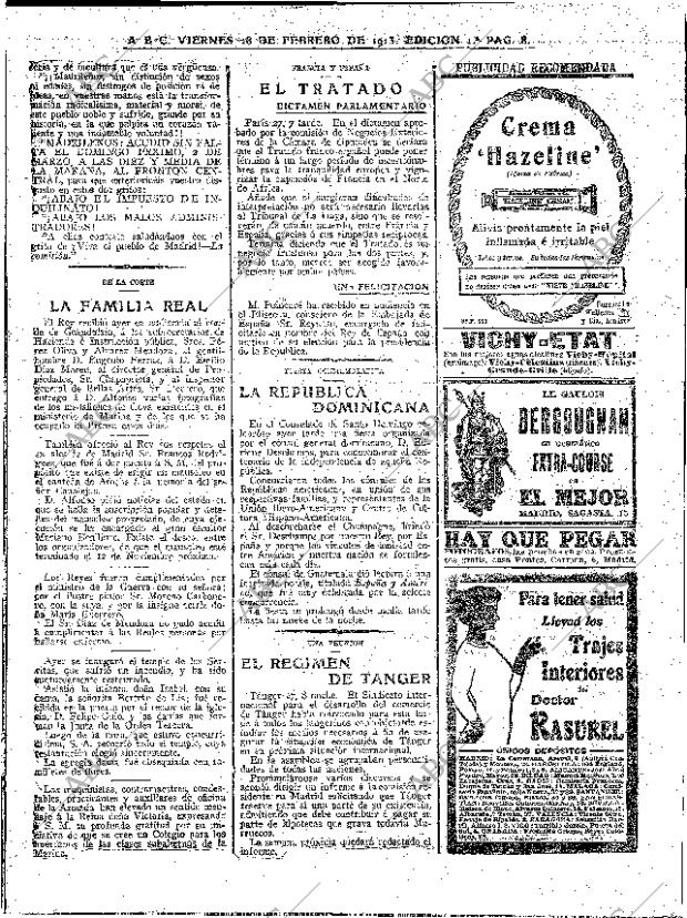 ABC MADRID 28-02-1913 página 8