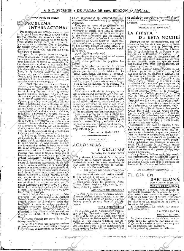 ABC MADRID 07-03-1913 página 14