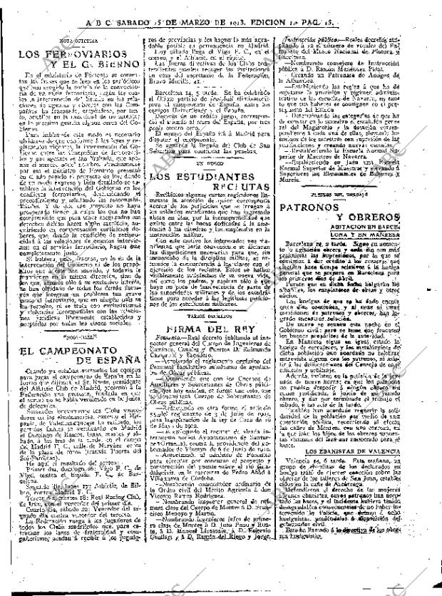 ABC MADRID 15-03-1913 página 15