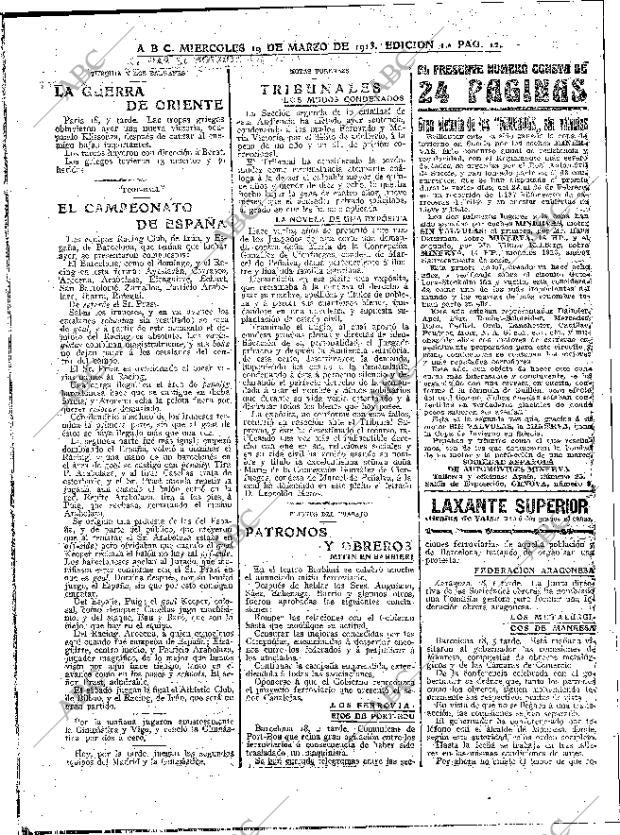 ABC MADRID 19-03-1913 página 12